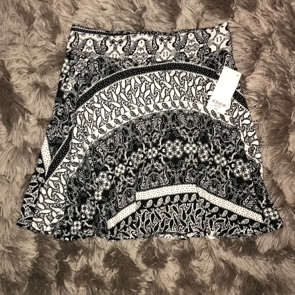 Black & White Pattern Skirt